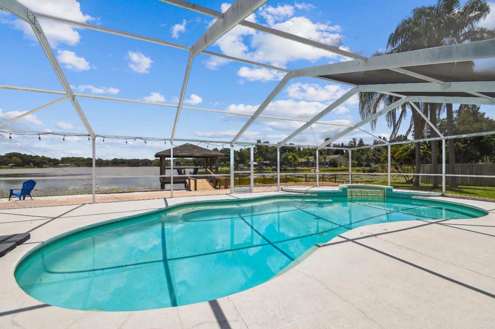 Lake House Westchase Area. Heated Pool Waterfront! Tampa Ngoại thất bức ảnh
