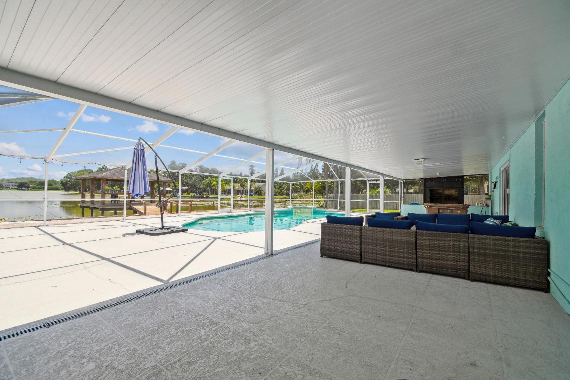 Lake House Westchase Area. Heated Pool Waterfront! Tampa Ngoại thất bức ảnh